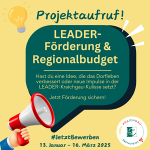 Mehr über den Artikel erfahren Projektaufrufe 2025 – Jetzt mitmachen!                       Regionalbudget 2025 und 3. LEADER-Aufruf starten