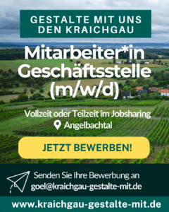 Mehr über den Artikel erfahren MITARBEITER/IN in der LEADER-Geschäftsstelle Kraichgau (m/w/d)  in Voll- oder Teilzeit