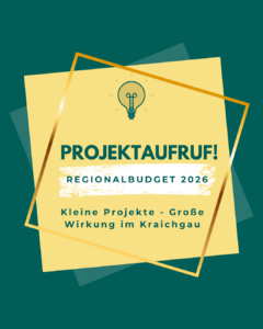 Mehr über den Artikel erfahren Projektaufruf Regionalbudget 2026