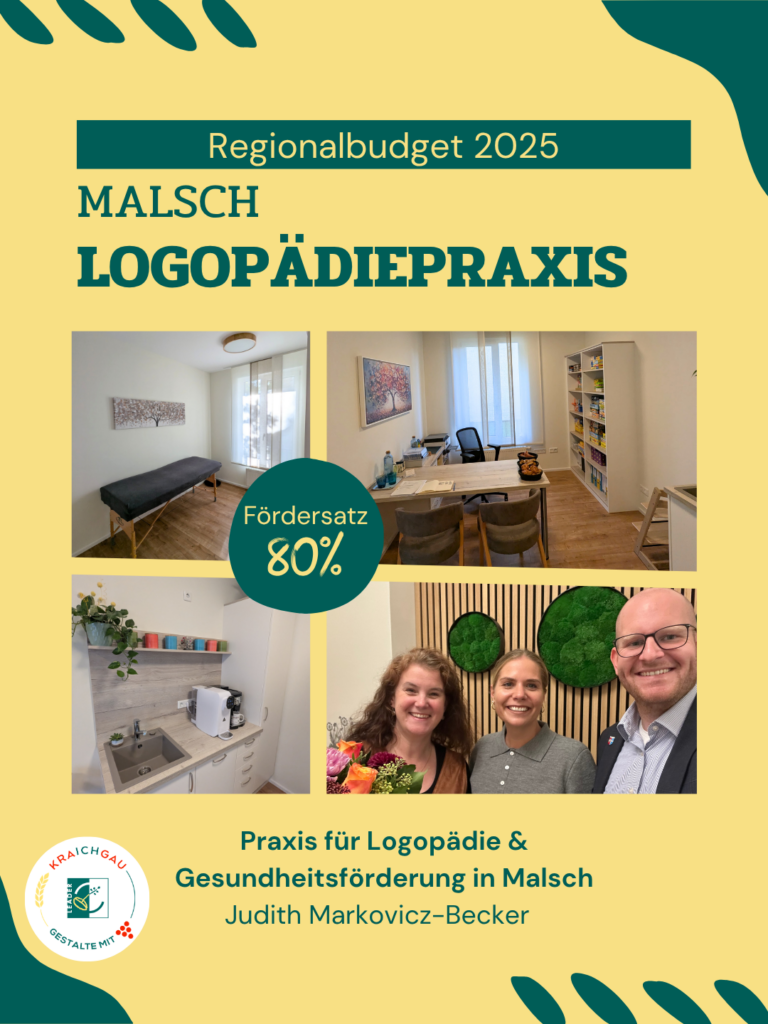 Malsch: Ausstattung einer Praxis für Logopädie und Gesundheitsförderung - Regionalbudget Projekt 2025