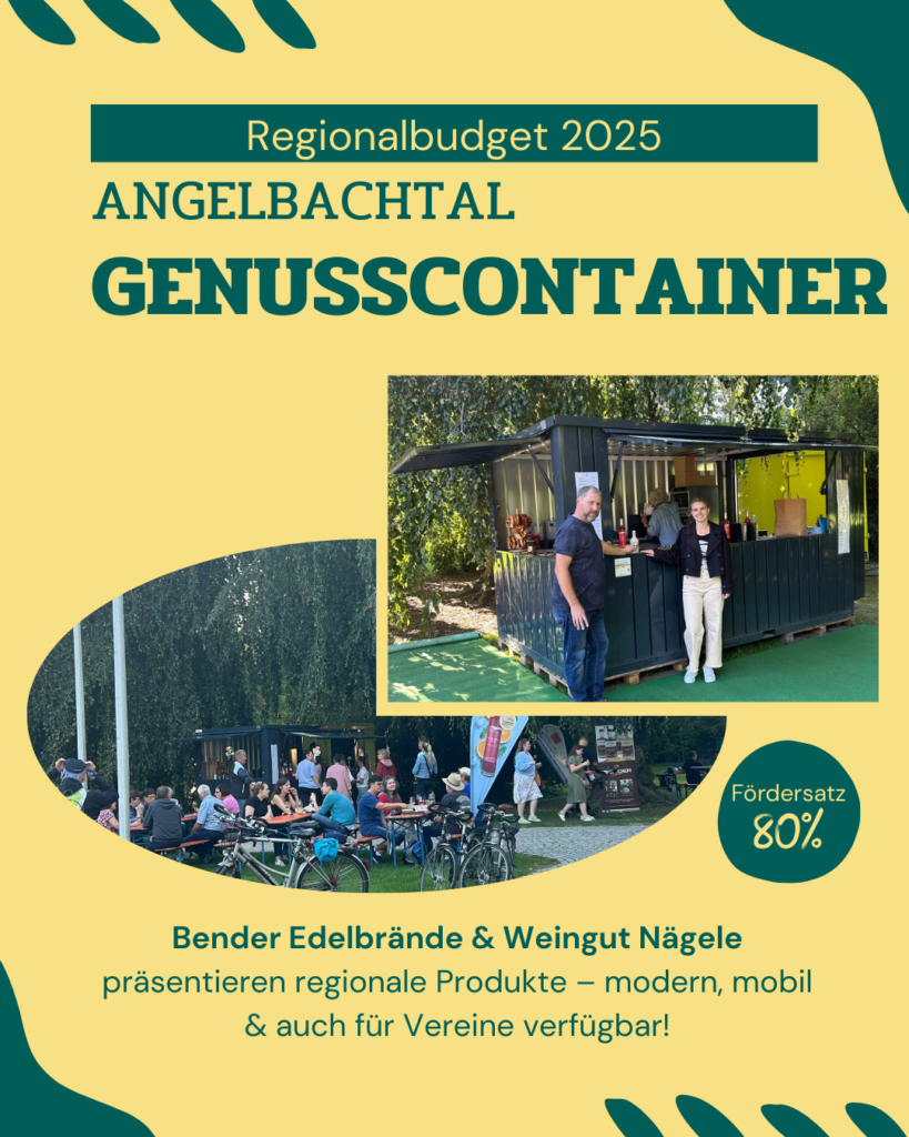 Genusscontainer Angelbachtal - Regionalbudget Projekt 2025
