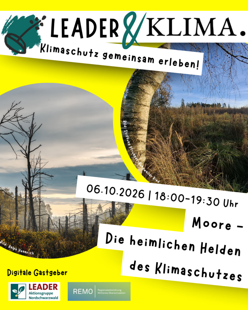 Veranstaltung LEADER & Klima: Moore – Die heimlichen Helden des Klimaschutzes